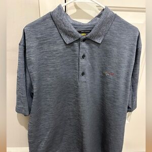 Greg Norman Collection Bluish Gray Polo Shirt